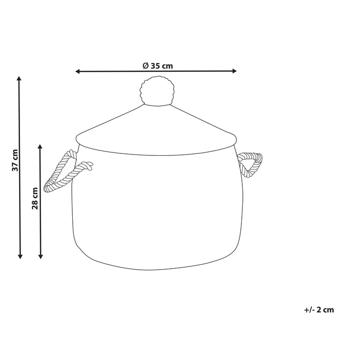 Beliani - MYTHO - Opbergmand - Lichtbruin - Zeegras