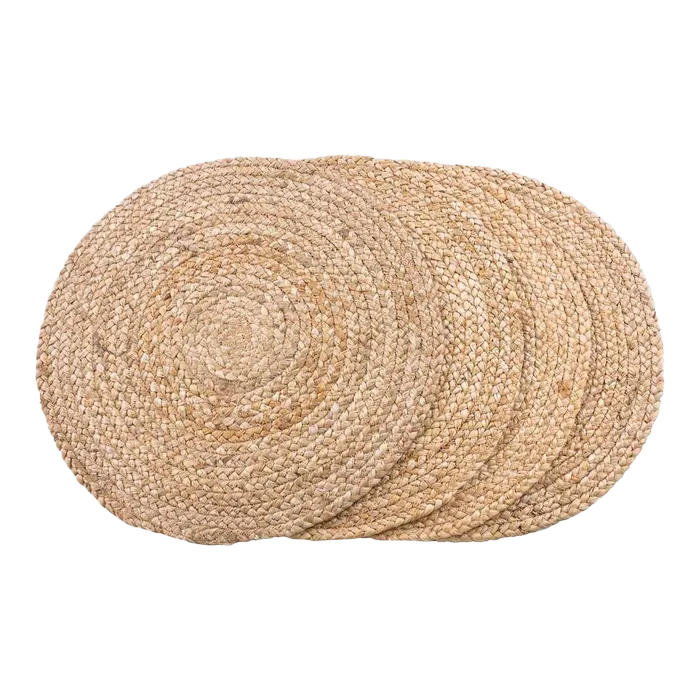 Artichok Milly jute placemat naturel - set van 4 - Ø 38 cm