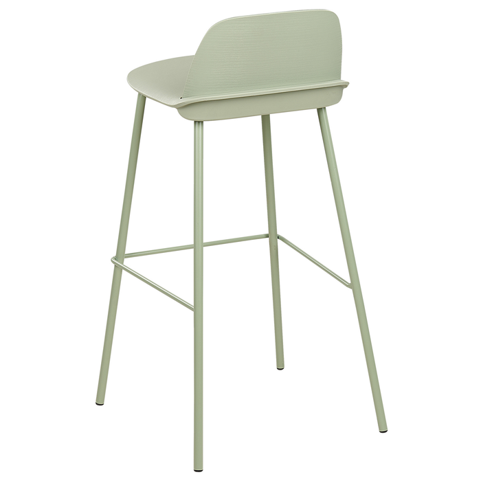 Beliani - MORA- Barkruk set van 4 - Groen - Lichtgroen