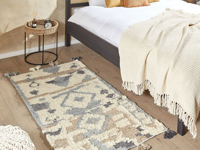 Beliani - MRGAVET - Kelim vloerkleed - Multicolor - 80 x 150 cm - Wol