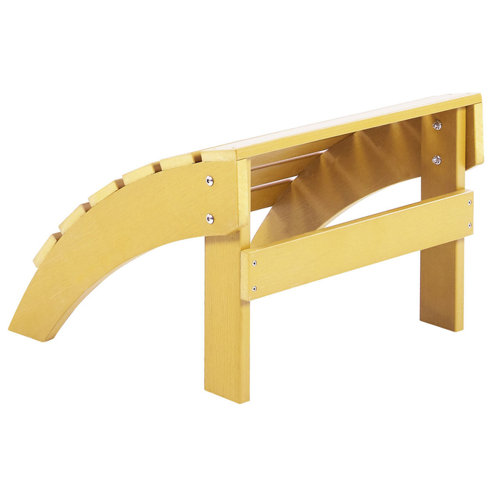 Beliani - ADIRONDACK - Voetenbank - Geel - Kunsthout