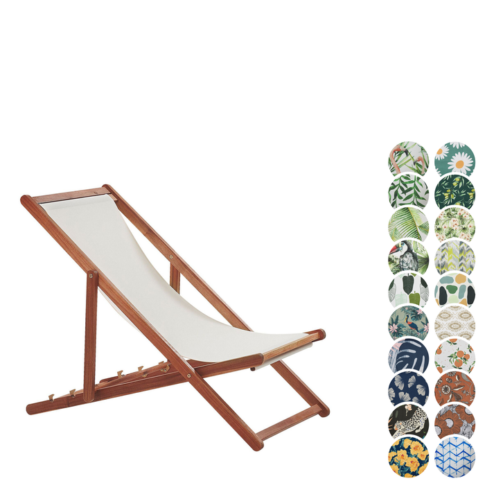 Beliani - ANZIO - Ligbed met 2 vervanghoezen - Multicolor - Polyester