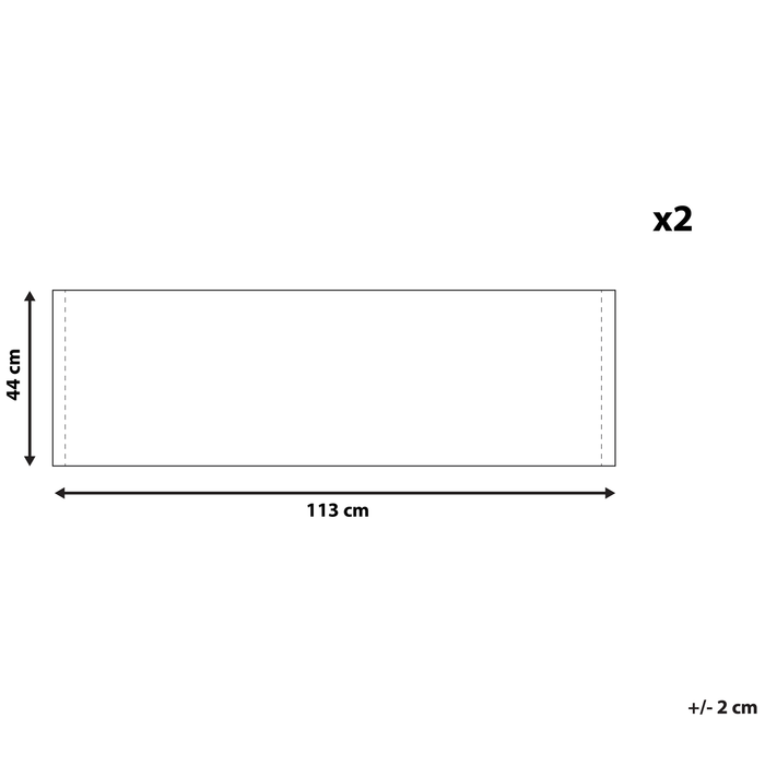 Beliani - ANZIO|AVELLINO - Ligstoel doek set van 2 - Groen - Polyester