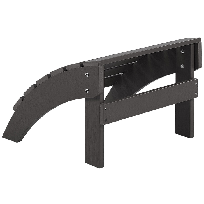 Beliani - ADIRONDACK - Voetenbank - Grijs - Kunsthout