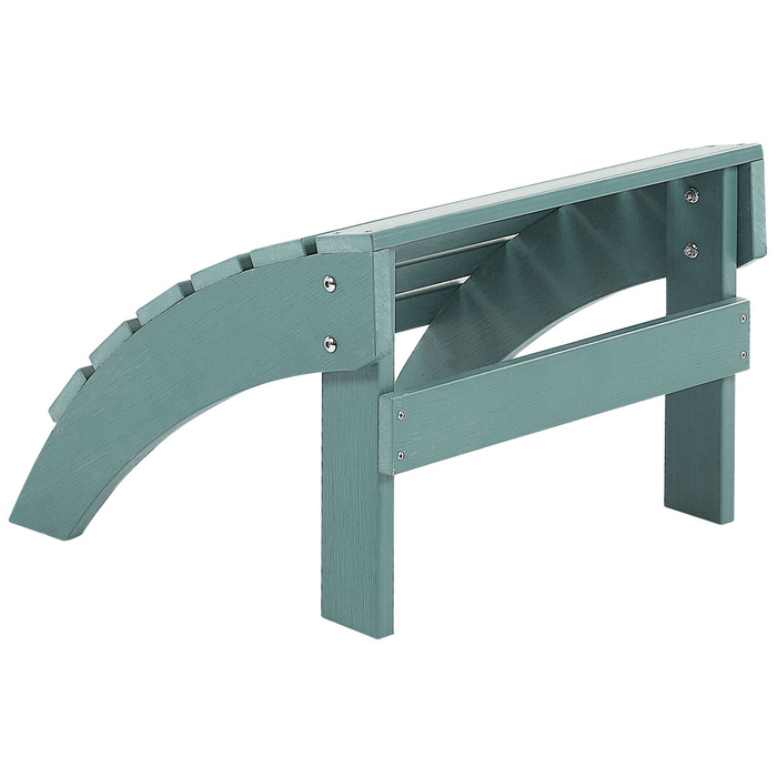 Beliani - ADIRONDACK - Voetenbank - Turquiose - Kunsthout