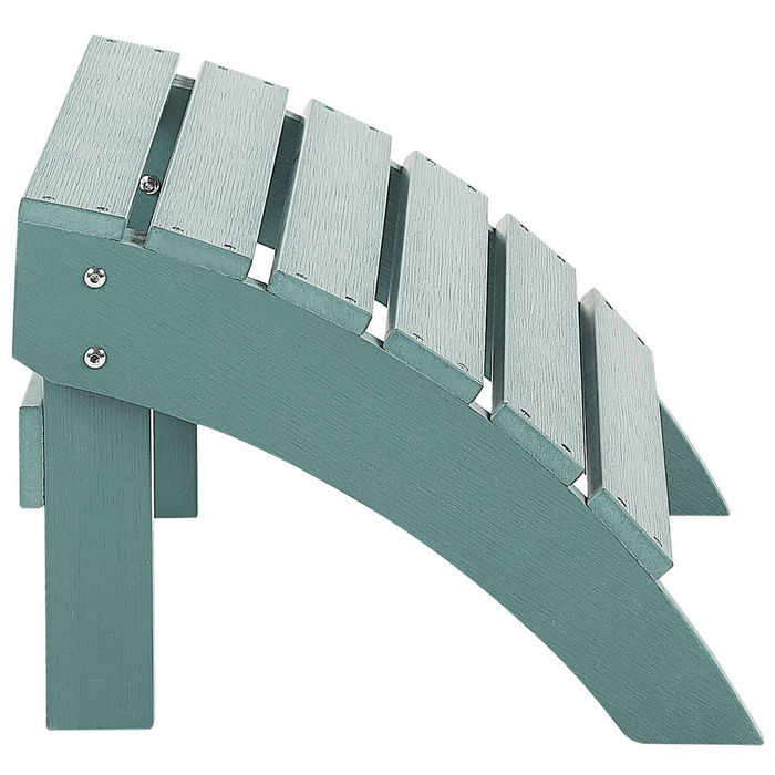 Beliani - ADIRONDACK - Voetenbank - Turquiose - Kunsthout