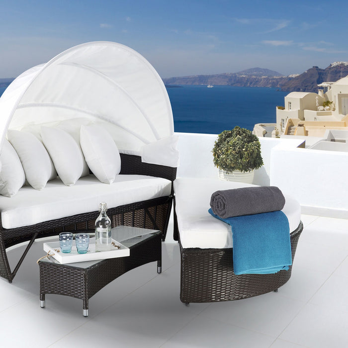 Beliani - SYLT LUX - Zonne-eiland - Bruin - PE rotan