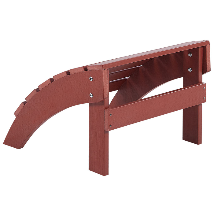 Beliani - ADIRONDACK - Voetenbank - Rood - Kunsthout