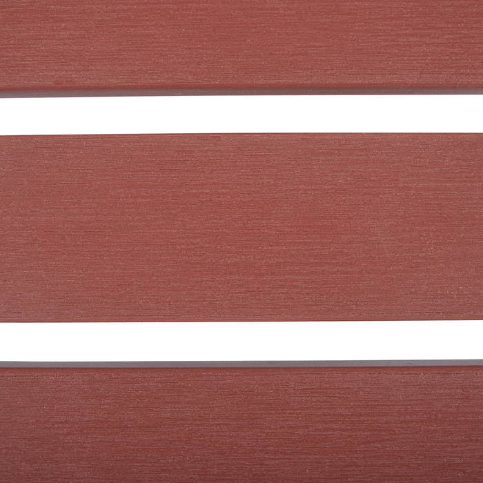 Beliani - ADIRONDACK - Voetenbank - Rood - Kunsthout