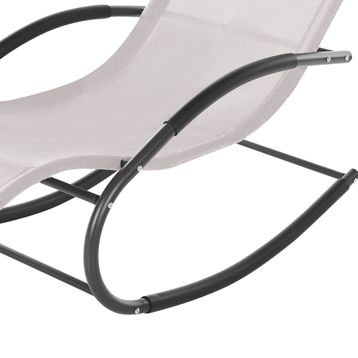 Beliani - CARANO II - Strandstoel - Beige - Staal