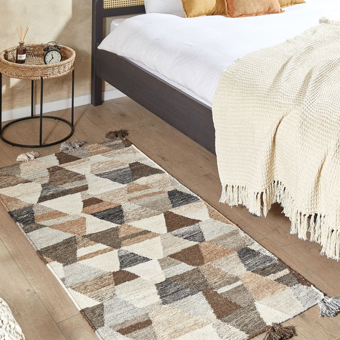 Beliani - ARGAVAND - Kelim vloerkleed - Multicolor - 80 x 150 cm - Wol