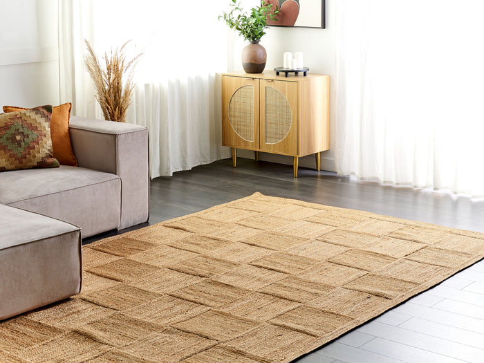 Beliani - ESENTEPE - Vloerkleed - Beige - 200 x 300 cm - Jute