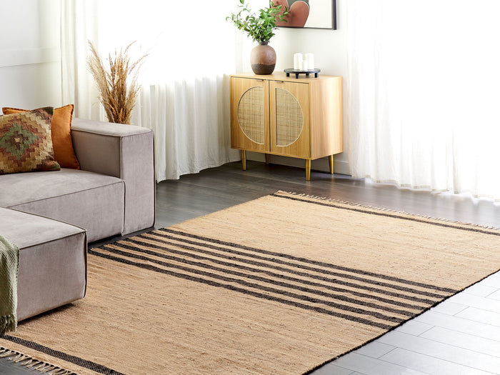 Beliani - ERICEK - Vloerkleed - Beige - 200 x 300 cm - Jute