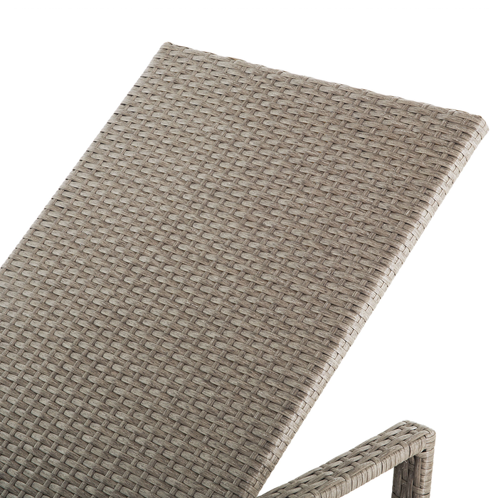 Beliani - VASTO - Strandstoel - Grijs - PE rotan