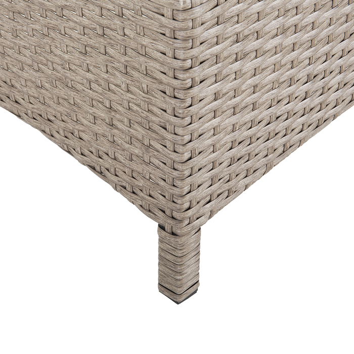 Beliani - VASTO - Strandstoel - Grijs - PE rotan