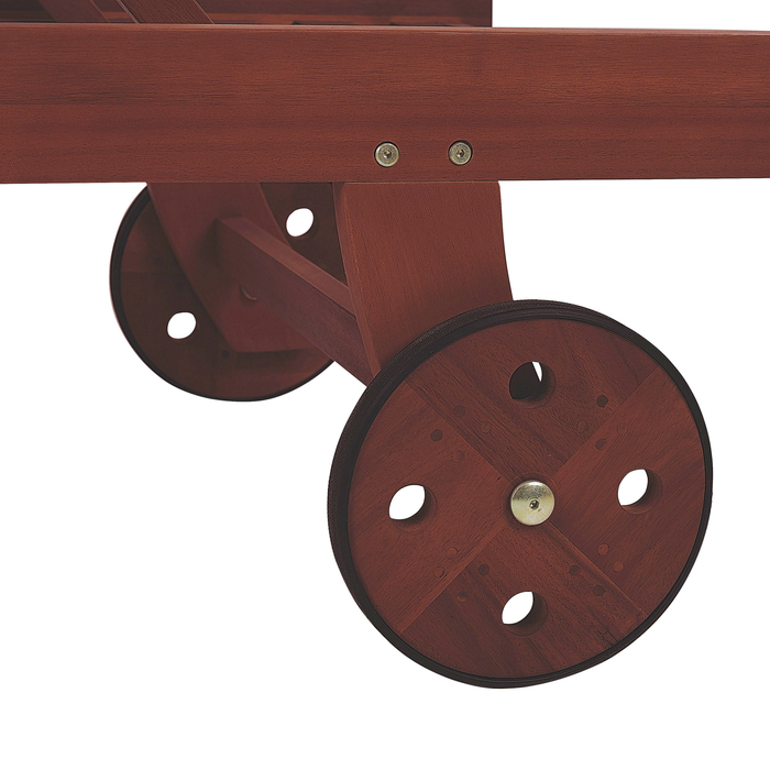 Beliani - TOSCANA - Strandstoel - Donkere houtkleur - Acaciahout