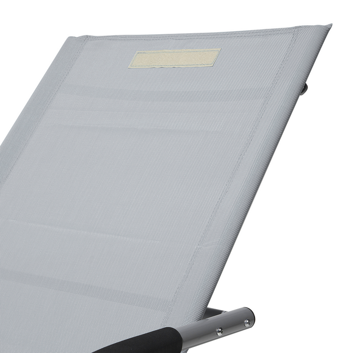 Beliani - CARANO - Strandstoel - Grijs - Staal