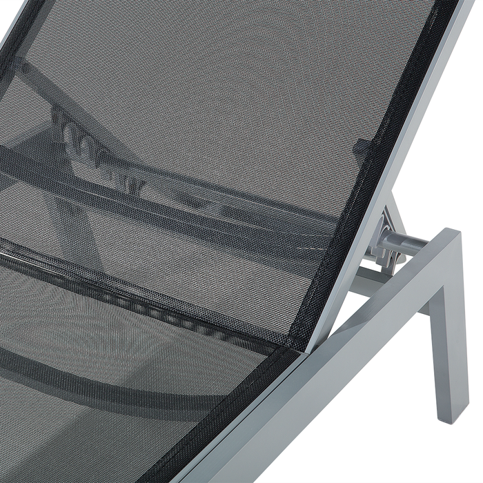 Beliani - CATANIA - Strandstoel - Zwart - Polyester