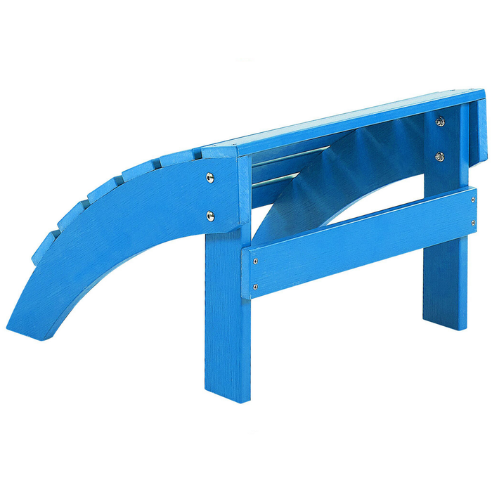 Beliani - ADIRONDACK - Voetenbank - Blauw - Kunsthout