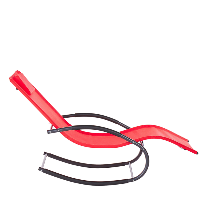 Beliani - CARANO II - Strandstoel - Rood - Staal