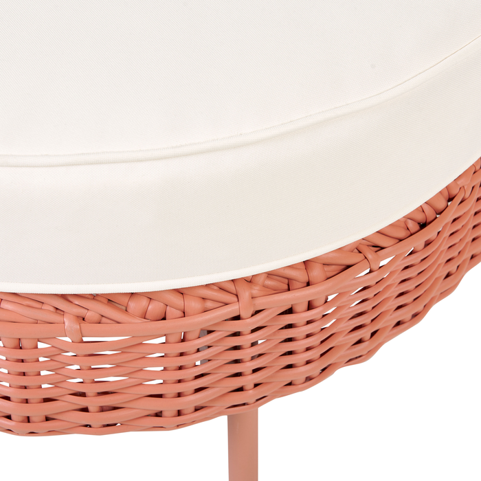 Beliani - ARCILLE - Tuinstoel - Roze - PE rotan