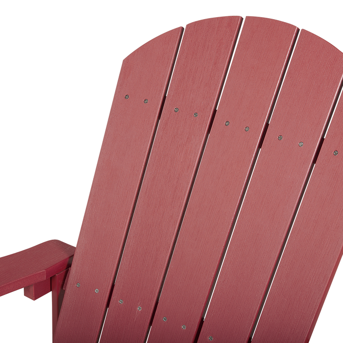 Beliani - ADIRONDACK - Schommelstoel - Rood - Kunsthout