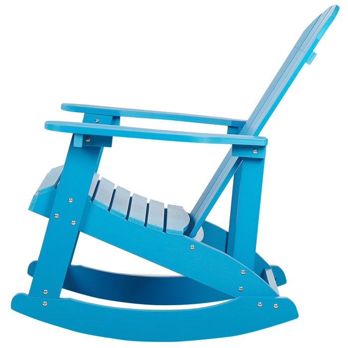 Beliani - ADIRONDACK - Schommelstoel - Blauw - Kunsthout