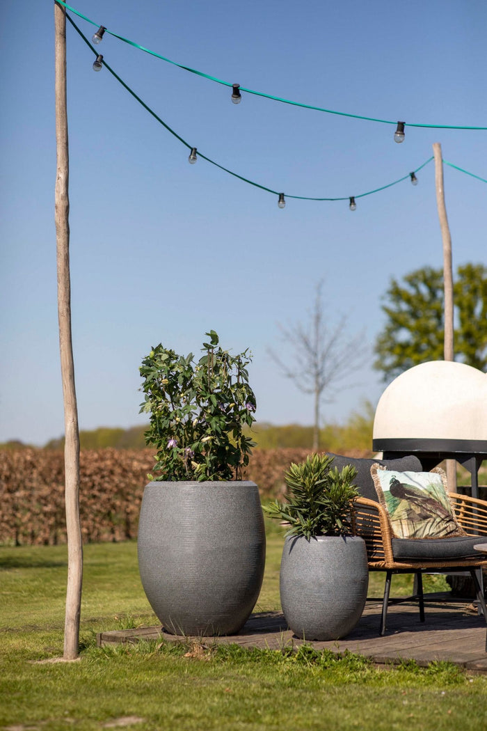 Capi Europe Vaas elegant deluxe Granite - 85x100 - Zwart