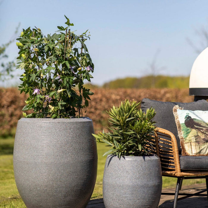 Capi Europe Vaas elegant deluxe Granite - 43x50 - Antraciet