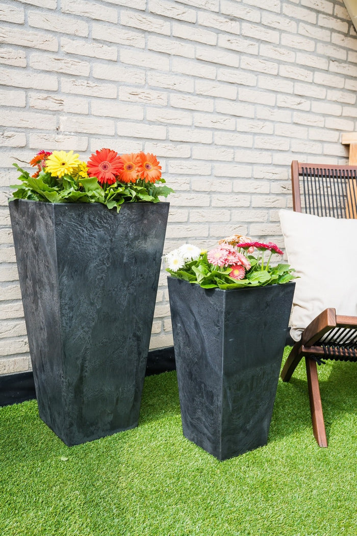 Artstone Vaas Ella - 40x90 - Zwart