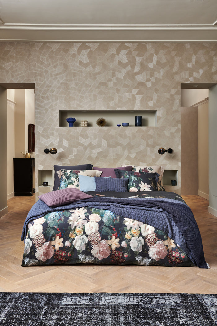 Vandyck - Dekbedovertrek FLOWERBOMB Cream Tan 240x220 cm (satijnkatoen