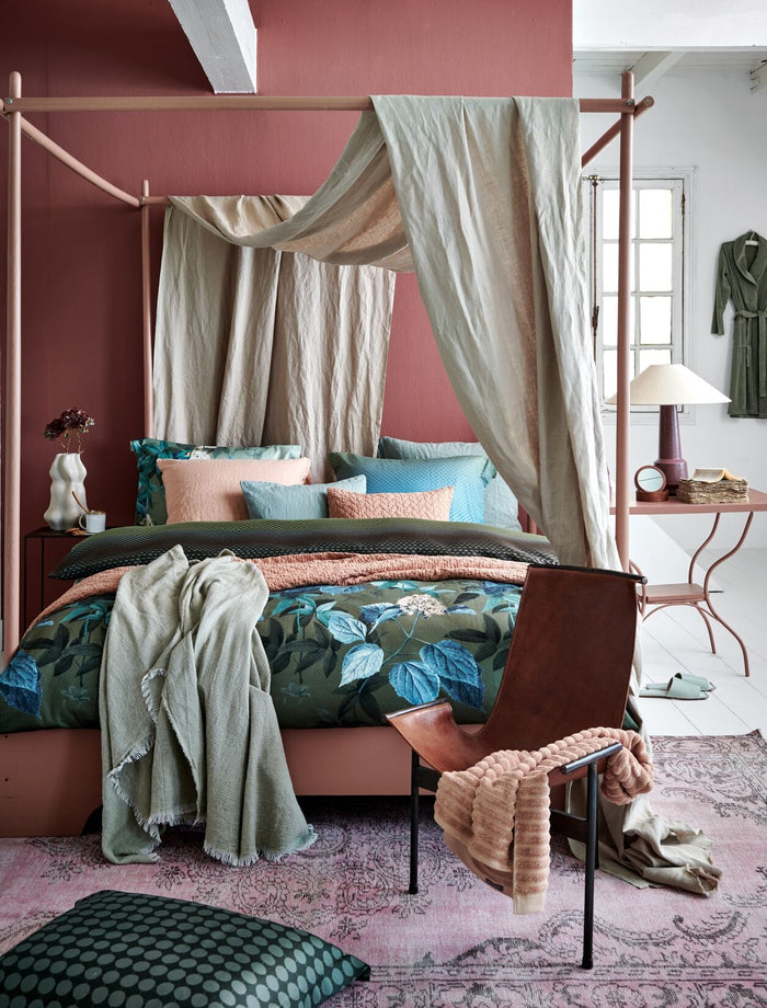 Dekbedovertrek Buzz Olive | 240 cm x 240 cm | Groen | Satijnkatoen