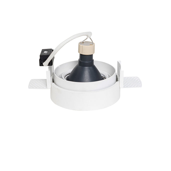 QAZQA Moderne inbouwspot wit GU10 AR70 rond trimless - Oneon