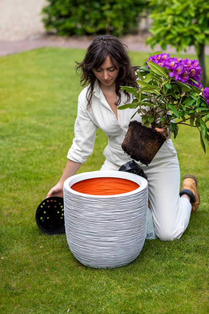 Capi Europe Bloempot bol Rib NL - 43x41 - Goud