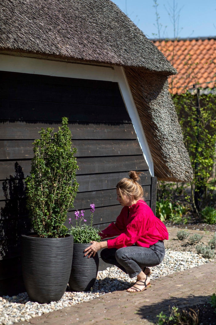 Capi Europe Vaas elegant laag Rib NL - 46x58 - Goud