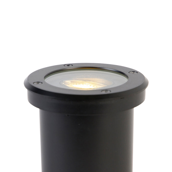 QAZQA Set van 6 buiten grondspot zwart verstelbaar IP65 - Delux