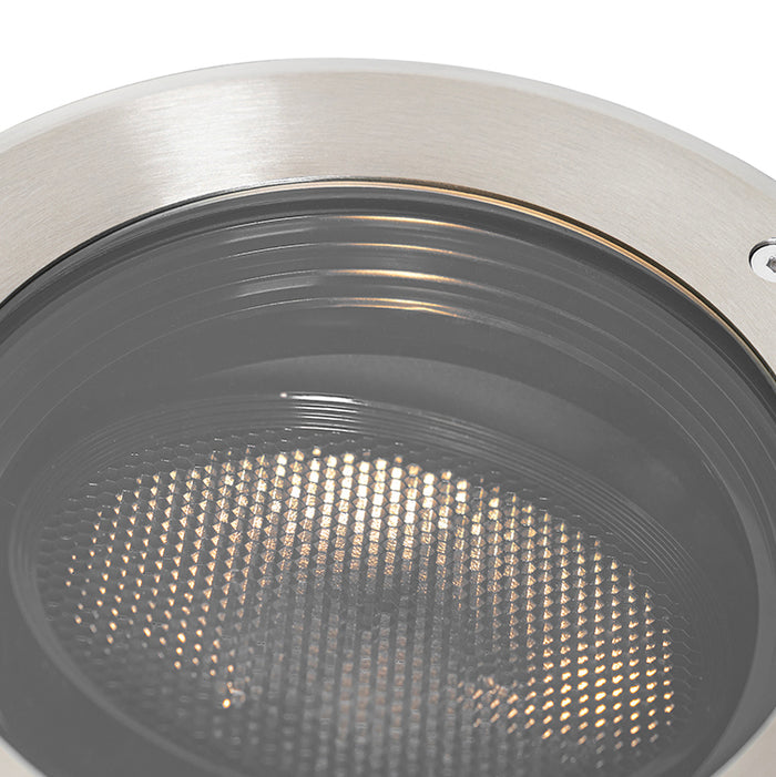 QAZQA Set van 6 grondspot staal AR111 verstelbaar IP65 - Delux Honey