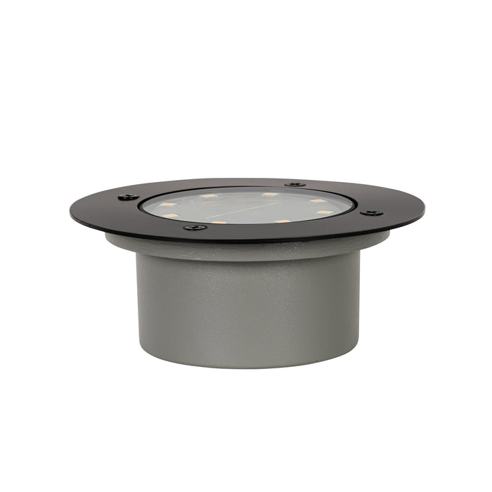 QAZQA Moderne grondspot zwart incl. LED IP65 Solar - Terry