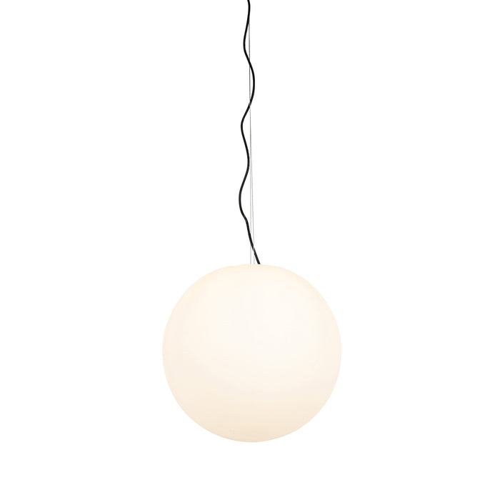 QAZQA Moderne buiten hanglamp wit 45 cm IP44 - Nura