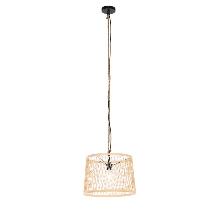 QAZQA Landelijke buiten hanglamp rotan 40 cm - Calamus