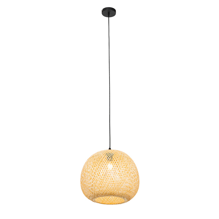 QAZQA Oosterse buiten hanglamp bamboe IP44 - Rafael