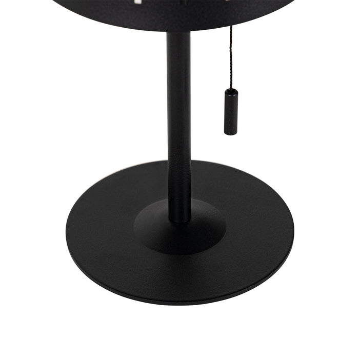 QAZQA Buiten tafellamp zwart incl. LED 3-staps dimbaar oplaadbaar en