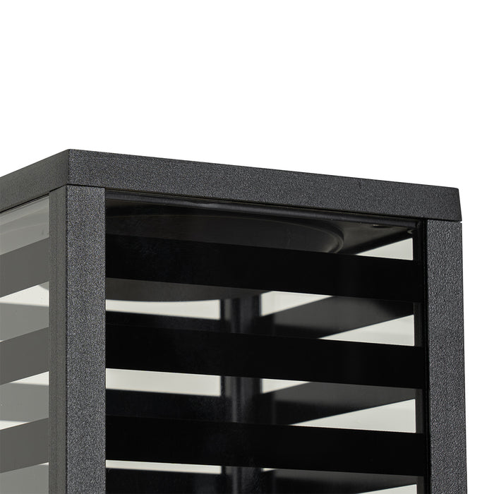 QAZQA Moderne staande buitenlamp zwart 80 cm IP44 - Reims