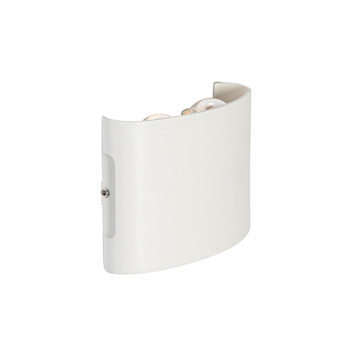 QAZQA Buiten wandlamp wit incl. LED 4-lichts IP54 - Silly
