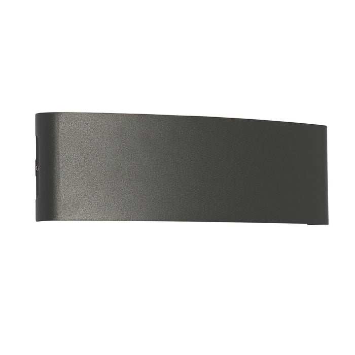 QAZQA Buiten wandlamp donkergrijs incl. LED 10-lichts IP54 - Silly