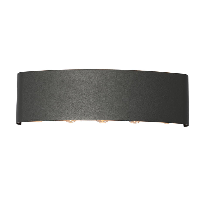 QAZQA Buiten wandlamp donkergrijs incl. LED 10-lichts IP54 - Silly