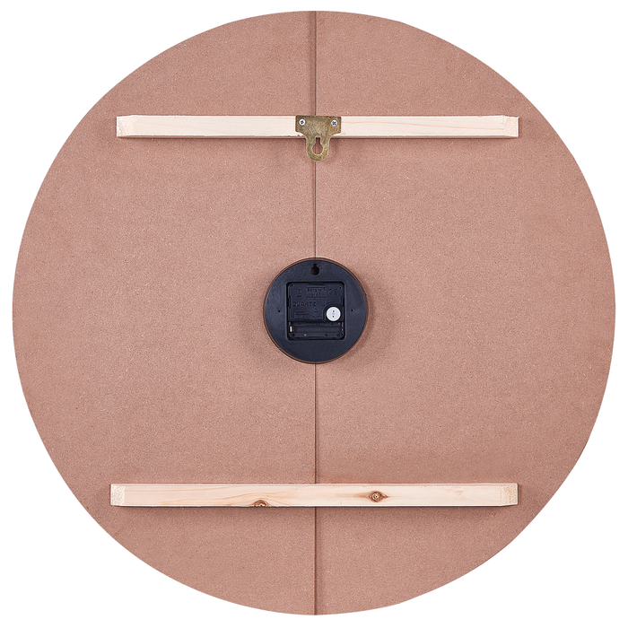 Beliani - CABIC - Wandklok - Lichthout - MDF