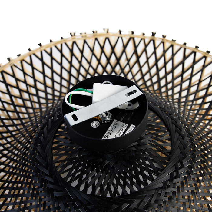 QAZQA Oosterse plafondlamp bamboe 50 cm - Rina