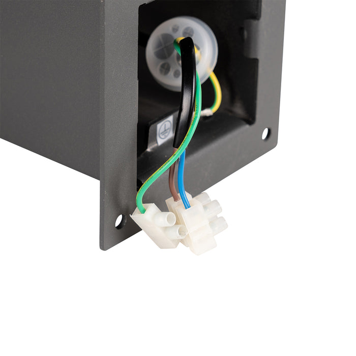 QAZQA Moderne staande buitenlamp 30 cm donkergrijs IP44 - Denmark