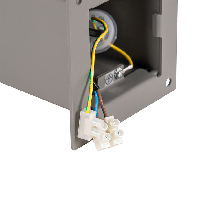 QAZQA Moderne staande buitenlamp grijs 50 cm IP44 - Denmark